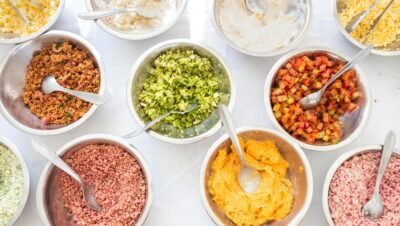 Na imagem, alimentos