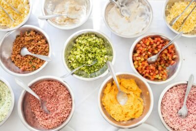 Na imagem, alimentos
