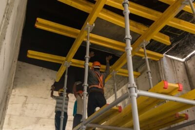 boas práticas na utilização de andaimes